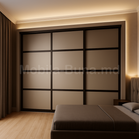 Раздвижные двери для встроенного шкафа в спальне 